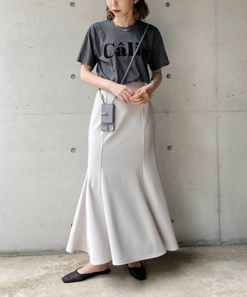 CAPRICIEUX LE'MAGE（カプリシューレマージュ）の「ピグメントロゴＴシャツ（Tシャツ/カットソー・レディース・ブラック/ホワイト・FREE）」の12枚目の写真