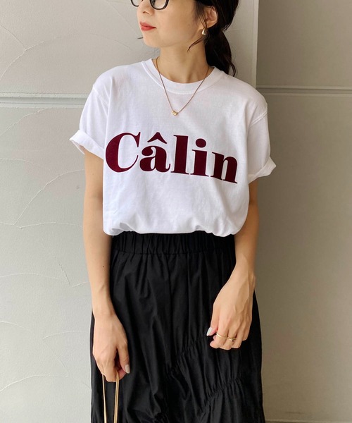 CAPRICIEUX LE'MAGE（カプリシューレマージュ）の「ピグメントロゴＴシャツ（Tシャツ/カットソー・レディース・ブラック/ホワイト・FREE）」の22枚目の写真