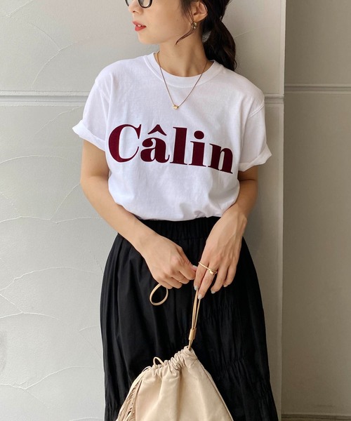 CAPRICIEUX LE'MAGE（カプリシューレマージュ）の「ピグメントロゴＴシャツ（Tシャツ/カットソー・レディース・ブラック/ホワイト・FREE）」の19枚目の写真