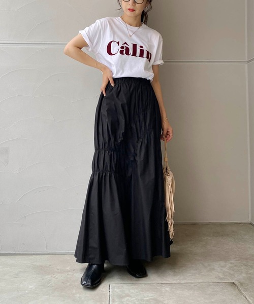 CAPRICIEUX LE'MAGE（カプリシューレマージュ）の「ピグメントロゴＴシャツ（Tシャツ/カットソー・レディース・ブラック/ホワイト・FREE）」の16枚目の写真