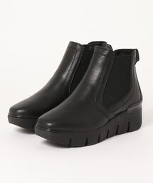 Bussola（ブソラ）の「【bussola】撥水レザー厚底グリップソールサイドゴアブーツ(915503)（ブーツ）」