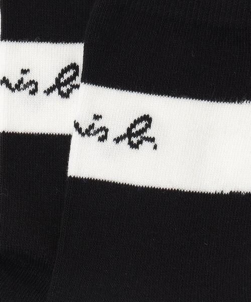 agnes b.（アニエスベー）の「KD16 E CHAUSSETTE キッズ スポーティソックス（ソックス/靴下・キッズ・ブラック・1/2/3）」の2枚目の写真