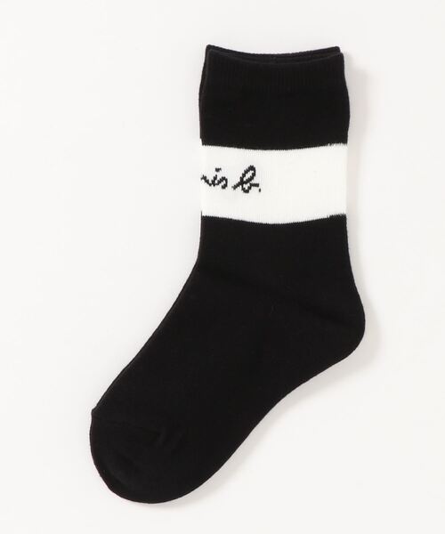agnes b.（アニエスベー）の「KD16 E CHAUSSETTE キッズ スポーティソックス（ソックス/靴下・キッズ・ブラック・1/2/3）」の4枚目の写真