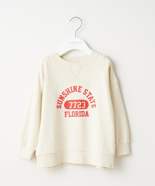 CIAOPANIC TYPY（チャオパニックティピー）の「【KIDS】ピグメントカレッジスウェット（スウェット・キッズ・ホワイト/チャコールグレー/ベージュ/カーキ/オレンジ・SMALL/MEDIUM/LARGE/X-LARGE/XX-LARGE）」の16枚目の写真