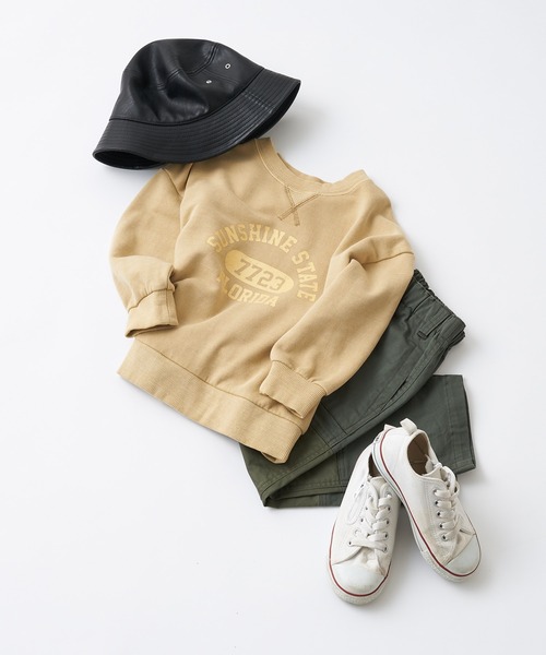 CIAOPANIC TYPY（チャオパニックティピー）の「【KIDS】ピグメントカレッジスウェット（スウェット・キッズ・ホワイト/チャコールグレー/ベージュ/カーキ/オレンジ・SMALL/MEDIUM/LARGE/X-LARGE/XX-LARGE）」の14枚目の写真