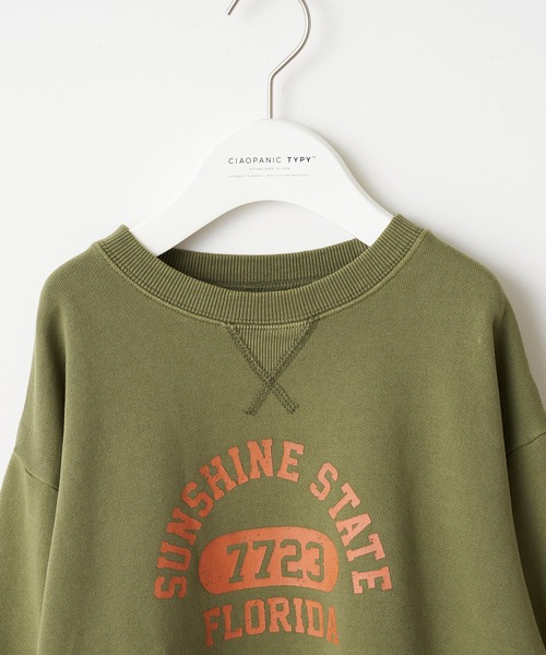 CIAOPANIC TYPY（チャオパニックティピー）の「【KIDS】ピグメントカレッジスウェット（スウェット・キッズ・ホワイト/チャコールグレー/ベージュ/カーキ/オレンジ・SMALL/MEDIUM/LARGE/X-LARGE/XX-LARGE）」の17枚目の写真