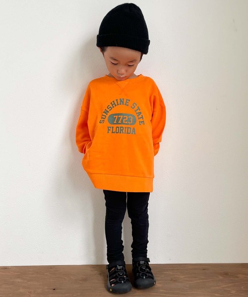 CIAOPANIC TYPY（チャオパニックティピー）の「【KIDS】ピグメントカレッジスウェット（スウェット・キッズ・ホワイト/チャコールグレー/ベージュ/カーキ/オレンジ・SMALL/MEDIUM/LARGE/X-LARGE/XX-LARGE）」の19枚目の写真