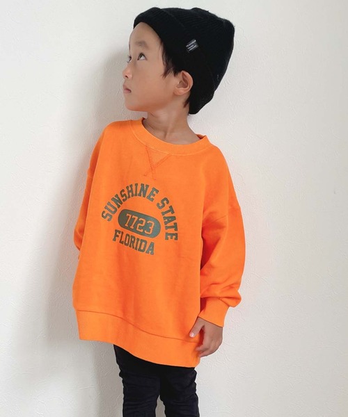 CIAOPANIC TYPY（チャオパニックティピー）の「【KIDS】ピグメントカレッジスウェット（スウェット・キッズ・ホワイト/チャコールグレー/ベージュ/カーキ/オレンジ・SMALL/MEDIUM/LARGE/X-LARGE/XX-LARGE）」の20枚目の写真