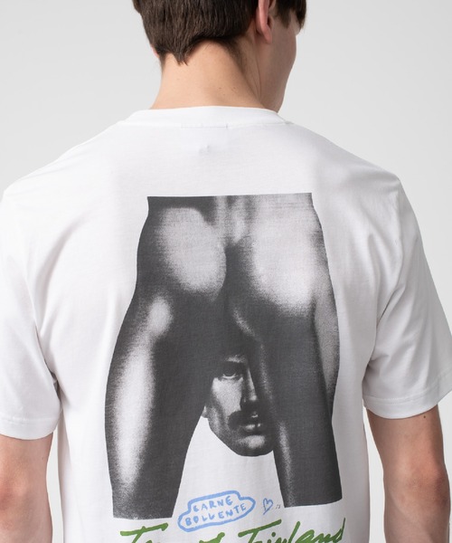 Carne Bollente(カルネボレンテ)の「【Carne Bollente x TOF】GAYS OF WONDER Tシャツ(Tシャツ/カットソー・メンズ・ホワイト/ピンク・M/L)」の6枚目の写真