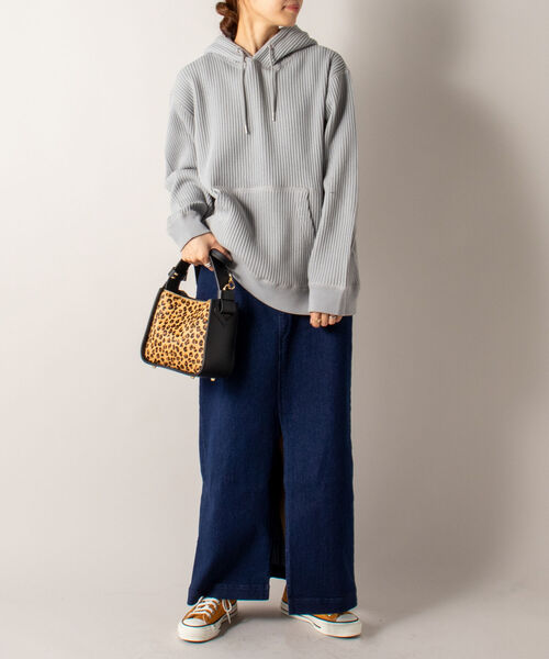 GLOSTER（グロスター）の「【GLOSTER/グロスター】鬼ワッフルフーディ プルオーバーパーカー ヘビーウエイト（パーカー・メンズ・グレー/キナリ・MEDIUM/LARGE）」の13枚目の写真