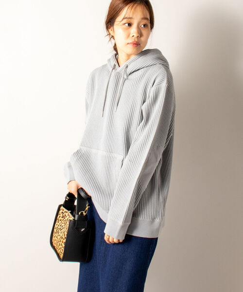 GLOSTER（グロスター）の「【GLOSTER/グロスター】鬼ワッフルフーディ プルオーバーパーカー ヘビーウエイト（パーカー・メンズ・グレー/キナリ・MEDIUM/LARGE）」の20枚目の写真