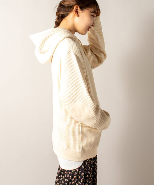 GLOSTER（グロスター）の「【GLOSTER/グロスター】鬼ワッフルフーディ プルオーバーパーカー ヘビーウエイト（パーカー・メンズ・グレー/キナリ・MEDIUM/LARGE）」の11枚目の写真