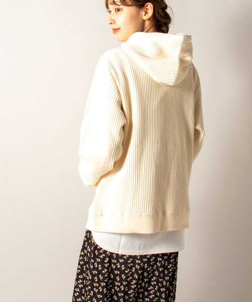 GLOSTER（グロスター）の「【GLOSTER/グロスター】鬼ワッフルフーディ プルオーバーパーカー ヘビーウエイト（パーカー・メンズ・グレー/キナリ・MEDIUM/LARGE）」の16枚目の写真