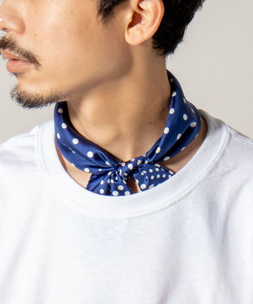 GLOSTER（グロスター）の「【LELLE/レレ】GLOSTER別注スカーフ（バンダナ/スカーフ・メンズ・ブルー系その他/ブルー系その他2/その他・FREE）」の2枚目の写真