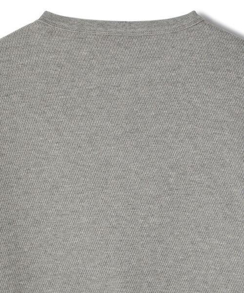 schott（ショット）の「Schott/ショット/LS HONEYCOMB CREWNECK T-SHIRT/ハニカム クルーネック Tシャツ（Tシャツ/カットソー・メンズ・ブラック/ホワイト/ライトブルーグレー・MEDIUM/SMALL/LARGE/XX-LARGE/X-LARGE）」の4枚目の写真