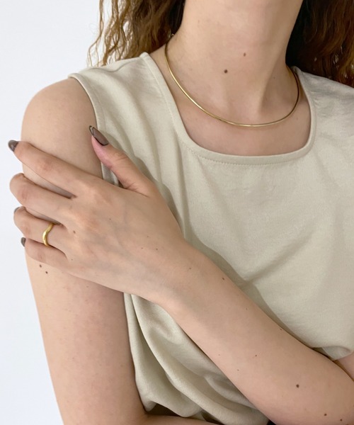 mystic（ミスティック）の「[eau un bijou] thin (choker)（ネックレス・レディース・ゴールド・ONE SIZE）」の4枚目の写真