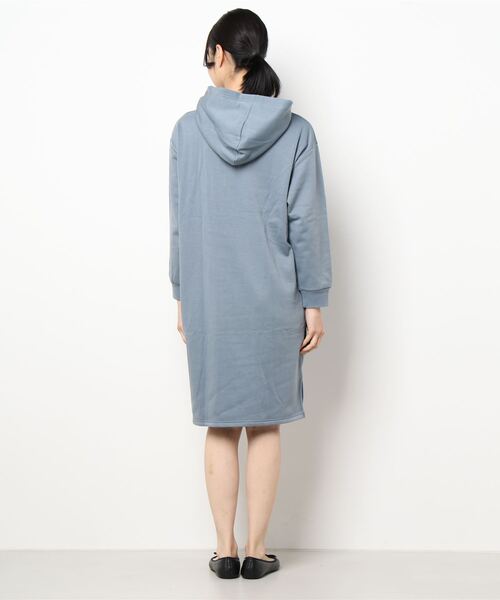 Honeys（ハニーズ）の「パーカーワンピース（ワンピース・レディース・ベージュ/ライトベージュ/ブルーグレー/スミクロ/パープル・L/LL/M）」の10枚目の写真