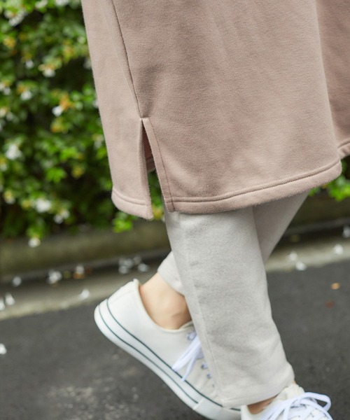 Honeys（ハニーズ）の「パーカーワンピース（ワンピース・レディース・ベージュ/ライトベージュ/ブルーグレー/スミクロ/パープル・L/LL/M）」の9枚目の写真