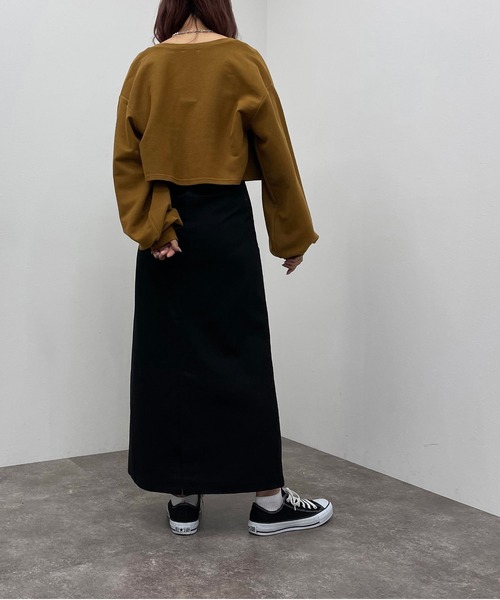 apres jour mignon（アプレジュールミニョン）の「カツラギナロースカート【ZOZOTOWN限定アイテム】（スカート・レディース・ダークグリーン/ベージュ/ブラック/マスタード・SMALL/X-LARGE/MEDIUM）」の11枚目の写真