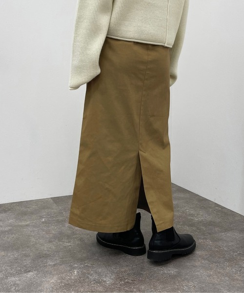 apres jour mignon（アプレジュールミニョン）の「カツラギナロースカート【ZOZOTOWN限定アイテム】（スカート・レディース・ダークグリーン/ベージュ/ブラック/マスタード・SMALL/X-LARGE/MEDIUM）」の13枚目の写真