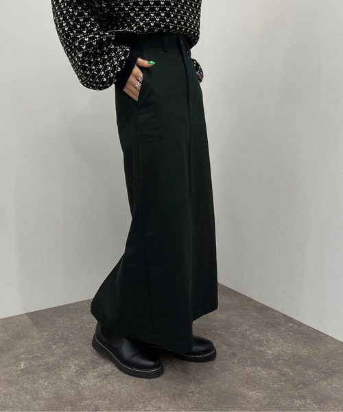 apres jour mignon（アプレジュールミニョン）の「カツラギナロースカート【ZOZOTOWN限定アイテム】（スカート・レディース・ダークグリーン/ベージュ/ブラック/マスタード・SMALL/X-LARGE/MEDIUM）」の18枚目の写真