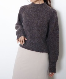 ラグランMIXハイネックプルオーバー