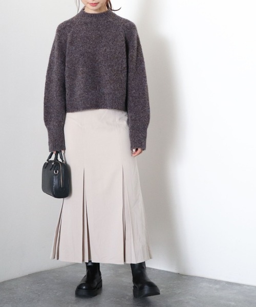 archives（アルシーヴ）の「ラグランMIXハイネックプルオーバー（ニット/セーター・レディース・オフホワイト/ブラウン/グレイッシュベージュ/グリーン系その他・MEDIUM）」の13枚目の写真