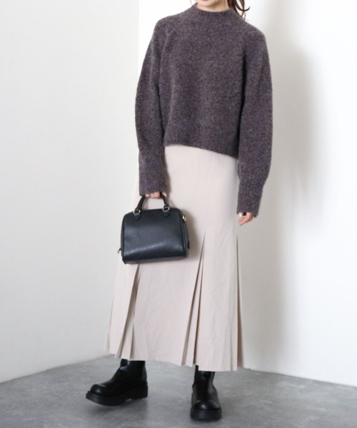 archives（アルシーヴ）の「ラグランMIXハイネックプルオーバー（ニット/セーター・レディース・オフホワイト/ブラウン/グレイッシュベージュ/グリーン系その他・MEDIUM）」の15枚目の写真