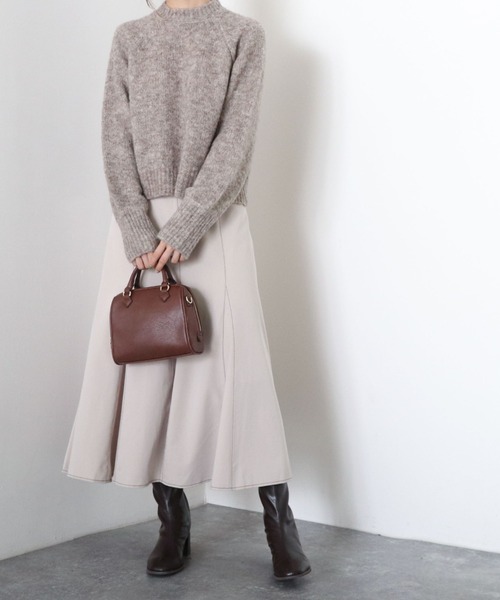 archives（アルシーヴ）の「ラグランMIXハイネックプルオーバー（ニット/セーター・レディース・オフホワイト/ブラウン/グレイッシュベージュ/グリーン系その他・MEDIUM）」の16枚目の写真