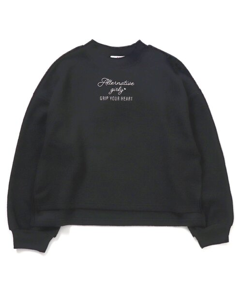 algy(アルジー)の「ふわふわリブトレーナー(スウェット・キッズ・ブラック/オフホワイト/ピンク・SMALL/MEDIUM/X-SMALL/XX-SMALL)」の1枚目の写真
