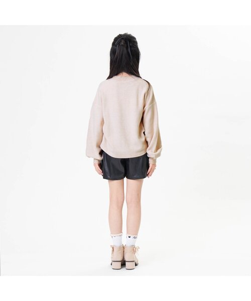 algy(アルジー)の「ふわふわリブトレーナー(スウェット・キッズ・ブラック/オフホワイト/ピンク・SMALL/MEDIUM/X-SMALL/XX-SMALL)」の5枚目の写真