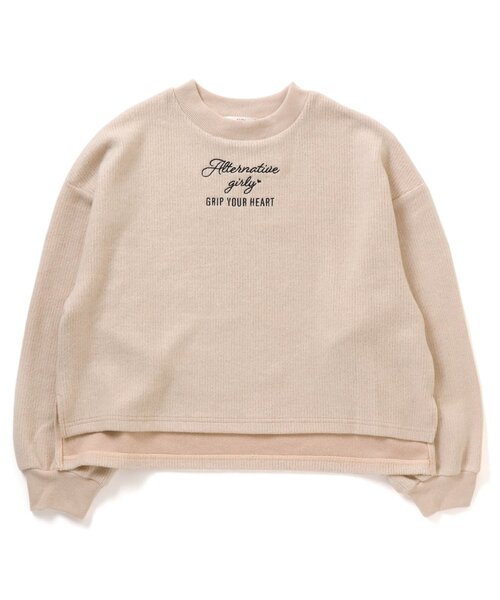 algy(アルジー)の「ふわふわリブトレーナー(スウェット・キッズ・ブラック/オフホワイト/ピンク・SMALL/MEDIUM/X-SMALL/XX-SMALL)」の7枚目の写真