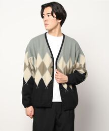 トップス BURLAP OUTFITTER/ARGYLE FLEECE CARDIGAN BURLAP OUTFITTER 22AW - Argyle Fleece Cardigan