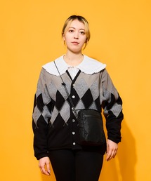 トップス BURLAP OUTFITTER/ARGYLE FLEECE CARDIGAN BURLAP OUTFITTER/ARGYLE FLEECE CARDIGAN