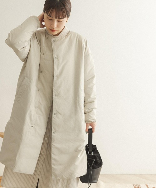 FORK&SPOON（フォークアンドスプーン）の「FORK&SPOON　CLOUDMAXカラーレスコート（ダウンジャケット/コート・レディース・ブラック/ベージュ系その他・ONE）」の9枚目の写真