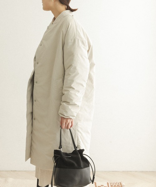 FORK&SPOON（フォークアンドスプーン）の「FORK&SPOON　CLOUDMAXカラーレスコート（ダウンジャケット/コート・レディース・ブラック/ベージュ系その他・ONE）」の10枚目の写真