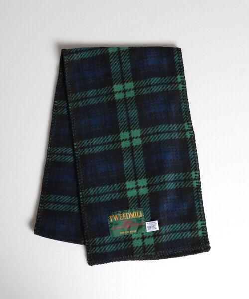 TWEED MILL(ツイードミル)の「【TWEED MILL/ツイードミル】GLOSTER別注 FLEECE SCARF フリースマフラー(マフラー・メンズ・ブラック/ブラック系その他/イエロー/グレー/キナリ/グリーン系その他/ベージュ・FREE)」の6枚目の写真