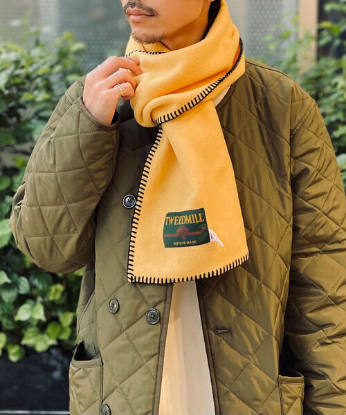 ※moet様※　【未使用】TWEEDMILL ストール　イエロー系 TWEED MILL 【当店別注】 ツイードミル TWEEDMILL 70-190