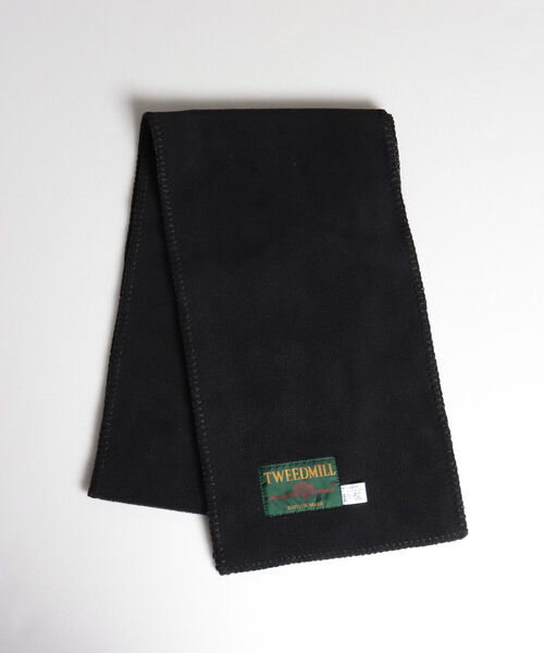 TWEED MILL(ツイードミル)の「【TWEED MILL/ツイードミル】GLOSTER別注 FLEECE SCARF フリースマフラー(マフラー・メンズ・ブラック/ブラック系その他/イエロー/グレー/キナリ/グリーン系その他/ベージュ・FREE)」の3枚目の写真