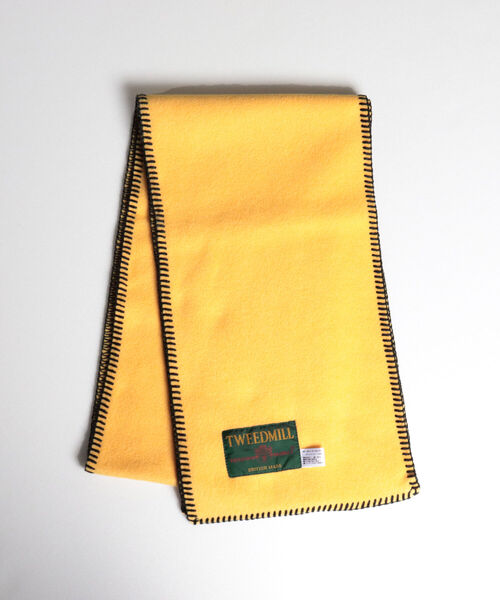 TWEED MILL(ツイードミル)の「【TWEED MILL/ツイードミル】GLOSTER別注 FLEECE SCARF フリースマフラー(マフラー・メンズ・ブラック/ブラック系その他/イエロー/グレー/キナリ/グリーン系その他/ベージュ・FREE)」の8枚目の写真