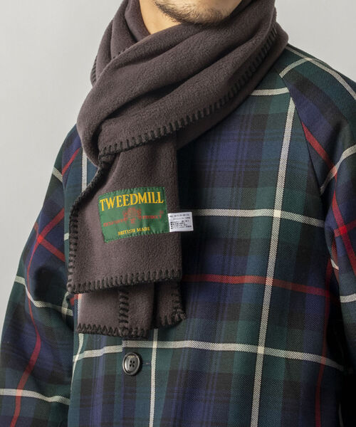 TWEED MILL(ツイードミル)の「【TWEED MILL/ツイードミル】GLOSTER別注 FLEECE SCARF フリースマフラー(マフラー・メンズ・ブラック/ブラック系その他/イエロー/グレー/キナリ/グリーン系その他/ベージュ・FREE)」の19枚目の写真