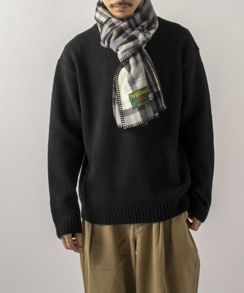 TWEED MILL(ツイードミル)の「【TWEED MILL/ツイードミル】GLOSTER別注 FLEECE SCARF フリースマフラー(マフラー・メンズ・ブラック/ブラック系その他/イエロー/グレー/キナリ/グリーン系その他/ベージュ・FREE)」の20枚目の写真
