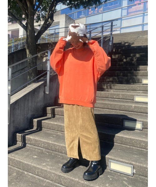 RODEO CROWNS WIDE BOWL（ロデオクラウンズワイドボウル）の「SHARE VINTAGE BIG スウェット（スウェット・レディース・グリーン/ベージュ/ブラック/オレンジ・FREE）」の13枚目の写真