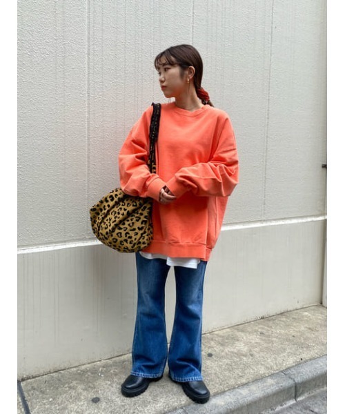 RODEO CROWNS WIDE BOWL（ロデオクラウンズワイドボウル）の「SHARE VINTAGE BIG スウェット（スウェット・レディース・グリーン/ベージュ/ブラック/オレンジ・FREE）」の10枚目の写真