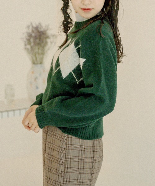 OLIVE des OLIVE（オリーブデオリーブ）の「【WEB限定】アーガイル