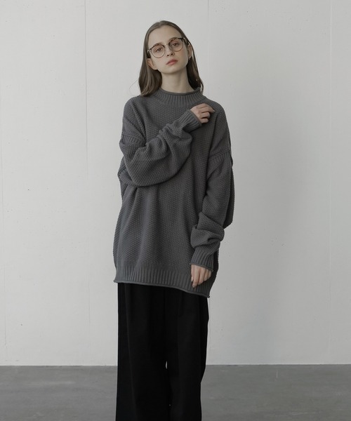 remer(リメール)の「loose basic roll neck sweater / ルーズベーシックロールネックセーター(ニット/セーター・メンズ・チャコールグレー/ブラック/グレー・SMALL/MEDIUM/LARGE)」の22枚目の写真