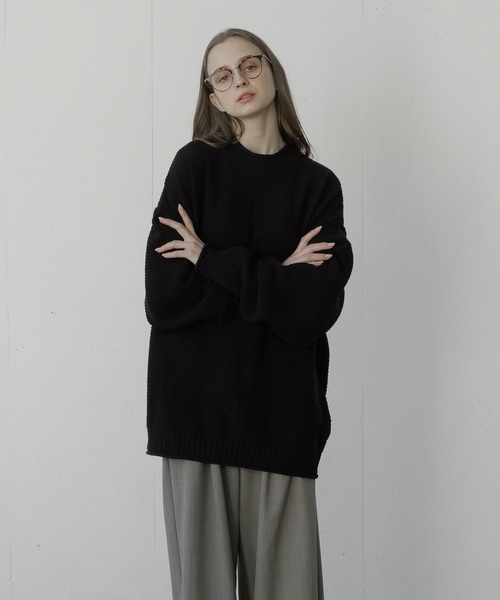 remer(リメール)の「loose basic roll neck sweater / ルーズベーシックロールネックセーター(ニット/セーター・メンズ・チャコールグレー/ブラック/グレー・SMALL/MEDIUM/LARGE)」の7枚目の写真