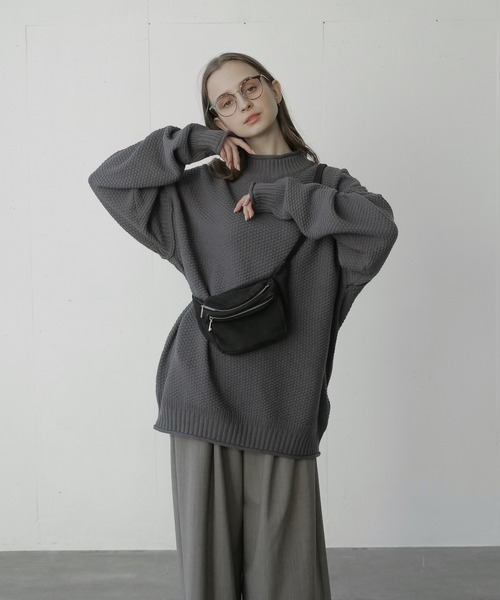 remer(リメール)の「loose basic roll neck sweater / ルーズベーシックロールネックセーター(ニット/セーター・メンズ・チャコールグレー/ブラック/グレー・SMALL/MEDIUM/LARGE)」の15枚目の写真