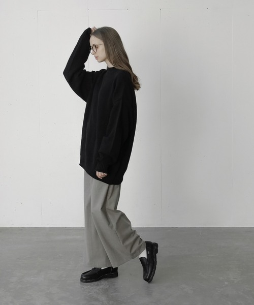 remer（リメール）の「loose basic roll neck sweater / ルーズ