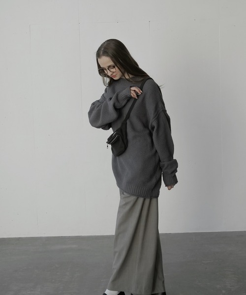 remer(リメール)の「loose basic roll neck sweater / ルーズベーシックロールネックセーター(ニット/セーター・メンズ・チャコールグレー/ブラック/グレー・SMALL/MEDIUM/LARGE)」の21枚目の写真